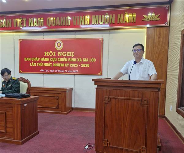 Hội Cựu chiến binh xã tổ chức hội nghị lần thứ nhất