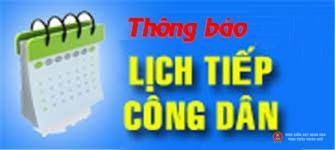 Thông báo hoãn và bố trí lại lịch tiếp công dân định kỳ của Chủ tịch UBND xã