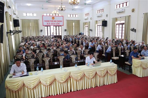 Xã Gia Lộc tham gia hội nghị tiếp xúc cử tri TP Hải Phòng