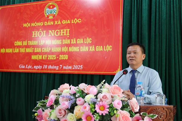 Hội nghị công bố thành lập Hội Nông dân xã Gia Lộc