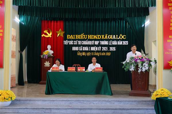 Xã Gia Lộc tiếp xúc cử tri chuẩn bị cho kỳ họp thường lệ giữa năm 2025, Hội đồng nhân dân khoá I, nhiệm kỳ 2021-2026