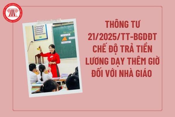 Bộ Giáo dục và Đào tạo quy định về việc tính trả tiền lương dạy thêm giờ