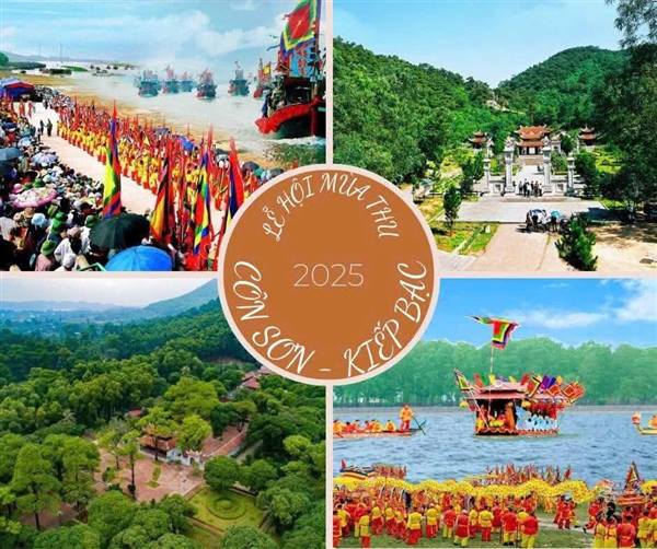CHƯƠNG TRÌNH LỄ HỘI MÙA THU CÔN SƠN - KIẾP BẠC NĂM 2025 (Từ ngày 1/10 đến ngày 12/10/2025)
