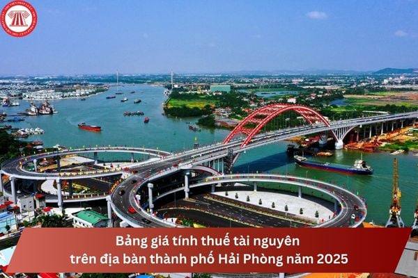 Quyết định số 3915/QĐ-UBND ngày 30/9/2025 về việc ban hành Bảng giá tính thuế tài nguyên trên địa bàn thành phố Hải Phòng năm 2025