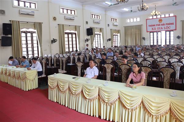Xã Gia Lộc tham dự trực tuyến Hội nghị trực tuyến tổng kết công tác bầu cử
