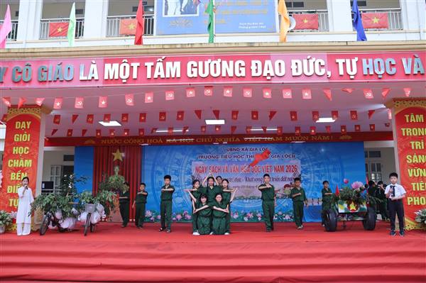 TRƯỜNG TIỂU HỌC THỊ TRẤN GIA LỘC II TỔ CHỨC NGÀY HỘI ĐỌC SÁCH NĂM 2026