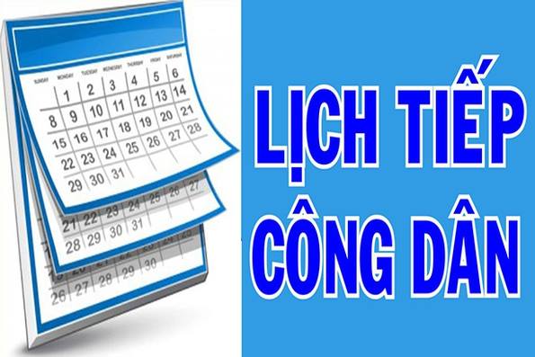 Lịch tiếp công dân định kỳ của Chủ tịch UBND xã tháng 5 năm 2026