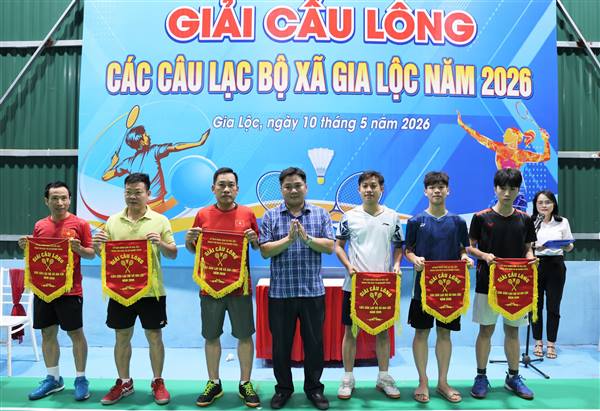 GIA LỘC TỔ CHỨC THÀNH CÔNG GIẢI CẦU LÔNG CÁC CLB XÃ GIA LỘC NĂM 2026 