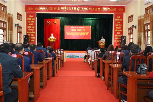 ĐẢNG ỦY XÃ GIA PHÚC TỔ CHỨC HỘI NGHỊ NGHIÊN CỨU, QUÁN TRIỆT, TUYÊN TRUYỀN VÀ PHỔ BIẾN CÁC NGHỊ QUYẾT, CHỈ THỊ, KẾT LUẬN, KẾ HOẠCH CỦA TRUNG ƯƠNG, THÀNH ỦY VÀ ĐẢNG ỦY XÃ