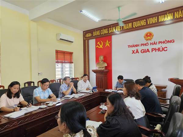 UBND XÃ GIA PHÚC TỔ CHỨC BUỔI LÀM VIỆC VỀ CÔNG TÁC CHUẨN BỊ NĂM HỌC 2025 - 2026