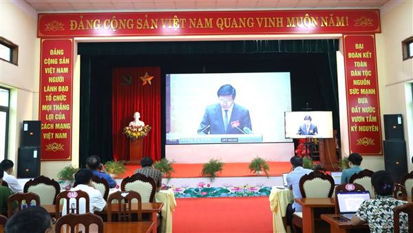 XÃ GIA PHÚC THAM DỰ HỘI NGHỊ TRỰC TUYẾN QUÁN TRIỆT NGHỊ QUYẾT HỘI NGHỊ TRUNG ƯƠNG 2 KHÓA XIV