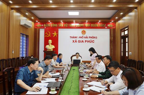 UBND XÃ GIA PHÚC XÂY DỰNG PHƯƠNG ÁN SẮP XẾP, TỔ CHỨC LẠI CÁC THÔN TRÊN ĐỊA BÀN XÃ