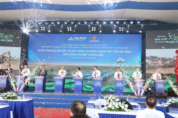 KHU CÔNG NGHIỆP HOÀNG DIỆU KHỞI CÔNG – HÌNH THÀNH CỰC TĂNG TRƯỞNG CÔNG NGHIỆP MỚI PHÍA TÂY HẢI PHÒNG