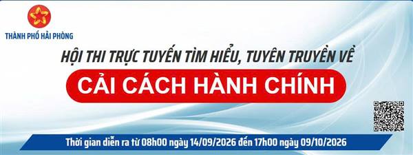 công văn về việc Tham gia Hội thi trực tuyến tìm
hiểu công tác cải cách hành chính
thành phố Hải Phòng năm 2026