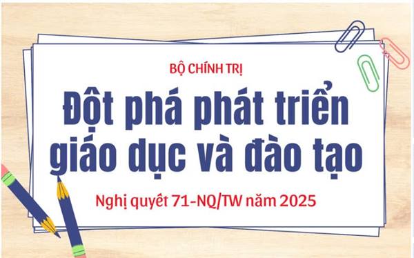 Nghị quyết 71/NQ-TW ngày 22/8/2025 của Bộ Chính trị về đột phá phát triển giáo dục và đào tạo