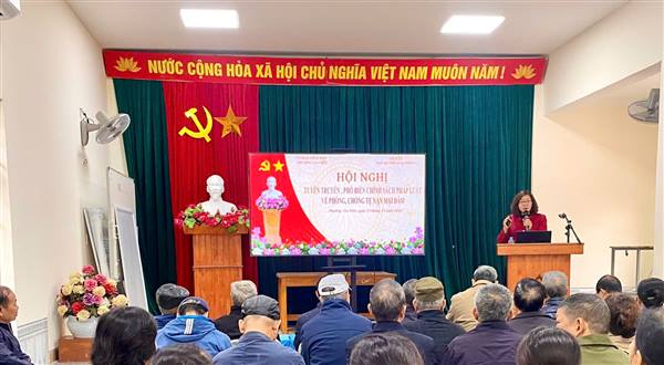 UBND PHƯỜNG GIA VIÊN TỔ CHỨC HỘI NGHỊ TUYÊN TRUYỀN, PHỔ BIẾN CHÍNH SÁCH PHÁP LUẬT VỀ PHÒNG, CHỐNG TỆ NẠN MẠI DÂM