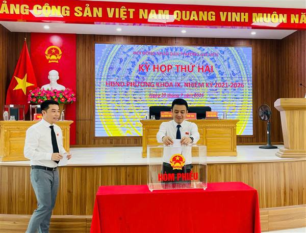 Kỳ họp thứ 2 HĐND phường khóa IX, nhiệm kỳ 2021-2026.