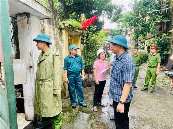 Phường Gia Viên sẵn sàng ứng phó khi bão số 3 đổ bộ.