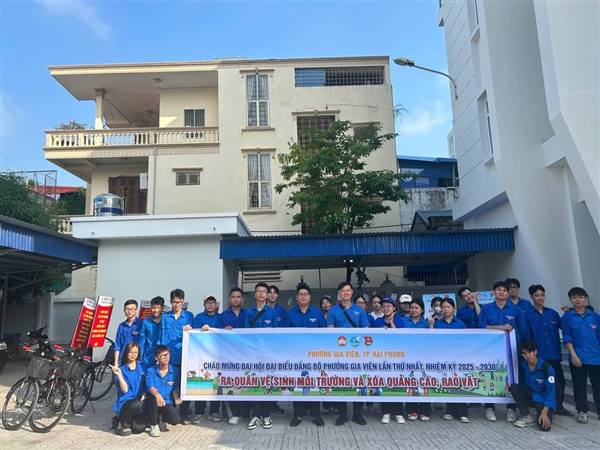 Chào mừng Đại hội Đại biểu Đảng bộ Phường Gia Viên lần thứ nhất, nhiệm kỳ 2025-2030