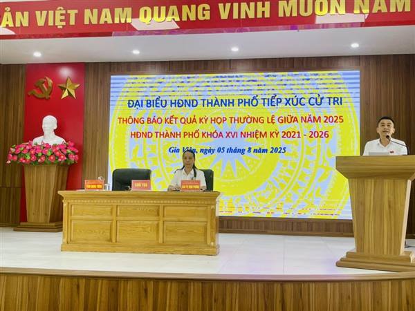  Đại biểu HĐND thành phố Hải Phòng tiếp xúc cử tri thông báo kết quả kỳ họp thường lệ giữa năm 2025 HĐND thành phố khoá XVI, nhiệm kỳ 2021- 2026.