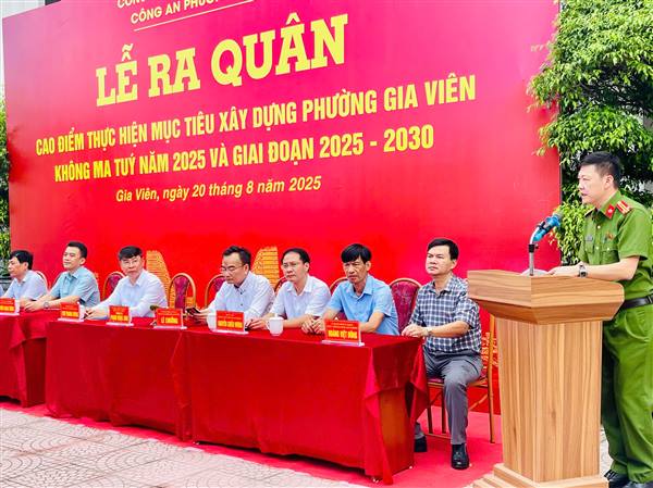 Lễ ra quân thực hiện cao điểm xây dựng địa bàn không ma túy năm 2025