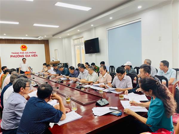 Phường Gia Viên tổ chức Họp triển khai thực hiện chiến dịch làm giàu, làm sạch cơ sở dữ liệu đất đai thành phố Hải Phòng trên địa bàn phường Gia Viên. 