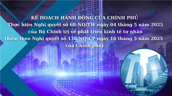 Nghị quyết số 138/NQ-CP của Chính phủ về ban hành Kế hoạch hành động của Chính phủ thực hiện Nghị quyết số 68-NQ/TW ngày 04 tháng 5 năm 2025 của Bộ Chính trị về phát triển kinh tế tư nhân