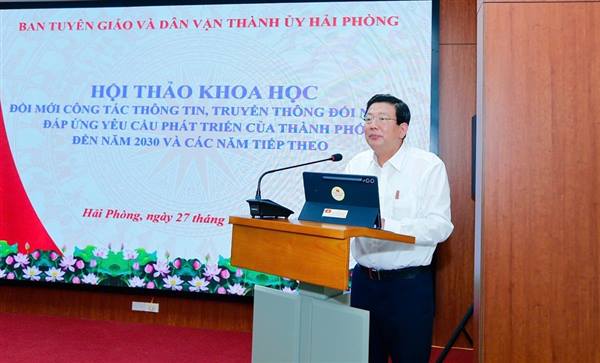 Chỉ thị số 14-CT/TU ngày 19/6/2026 của Ban Thường vụ Thành ủy về tăng cường, đổi mới công tác thông tin, truyền thông đối ngoại đáp ứng yêu cầu phát triển của thành phố Hải Phòng đến năm 2030 và các năm tiếp theo