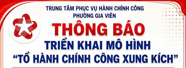 Trung tâm Phục vụ hành chính công phường Gia Viên triển khai mô hình “Tổ hành chính công xung kích”