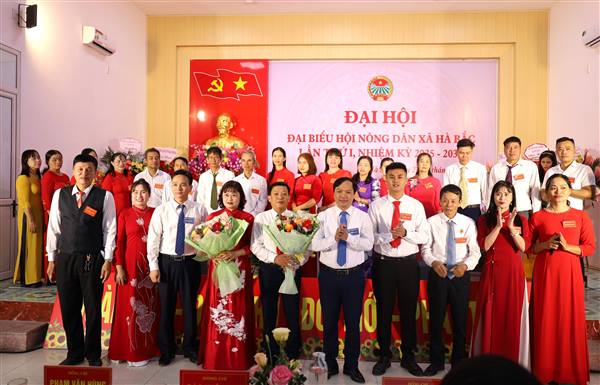 Đại hội đại biểu Hội nông dân xã Hà Bắc lần thứ I, nhiệm kỳ 2025-2030 diễn ra thành công tốt đẹp