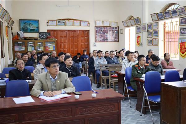 Xã Hà Bắc tổ chức họp dân triển khai kế hoạch giải phóng mặt bằng tuyến đường huyện Cẩm Chế- Thanh Xuân đoạn qua xã Hà Bắc