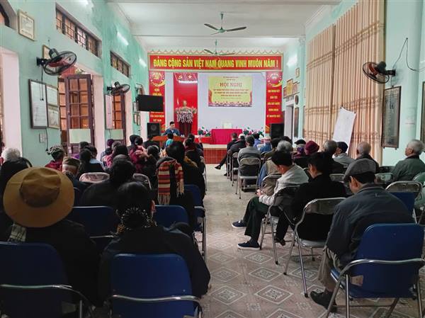 Xã Hà Bắc  tổ chức Hội nghị tập huấn phổ biến chính sách pháp luật  và chăm sức khỏe cho Người cao tuổi