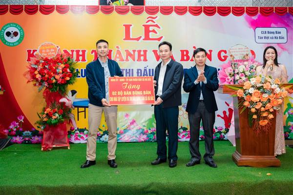 Lễ khánh thành và bàn giao công trình Nhà tập luyện và thi đấu bóng bàn 