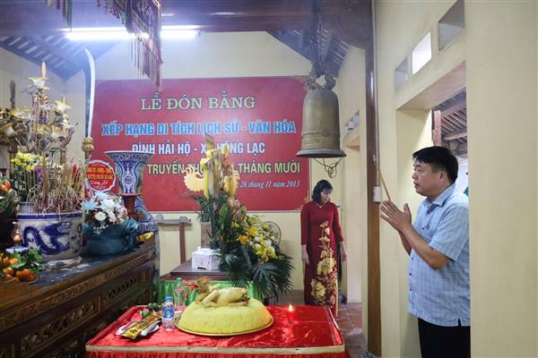 Khai mạc Lễ hội truyền thống Di tích lích sử Đình Hải Hộ