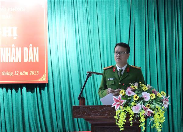 Công an xã Hà Bắc tổ chức Hội nghị " Lắng nghe ý kiến của Nhân dân"