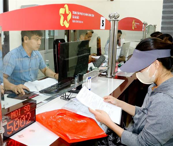 Xã Hà Bắc công khai danh mục thủ tục hành chính thực hiện tại Trung tâm Phục vụ hành chính công

