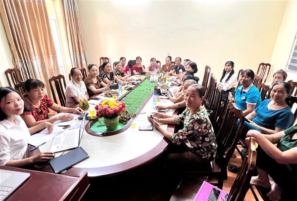 30 cán bộ Hội LHPN xã Hà Bắc được tập nâng cao năng lực hỗ trợ phụ nữ phát triển kinh tế và nghiệp vụ ủy thác năm 2025