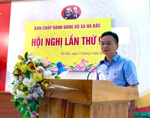 Đảng ủy xã Hà Bắc tổ chức Hội nghị tổng kết công tác tổ chức Đại hội đại biểu Đảng bộ xã Hà Bắc lần thứ I, nhiệm kỳ 2025-2030