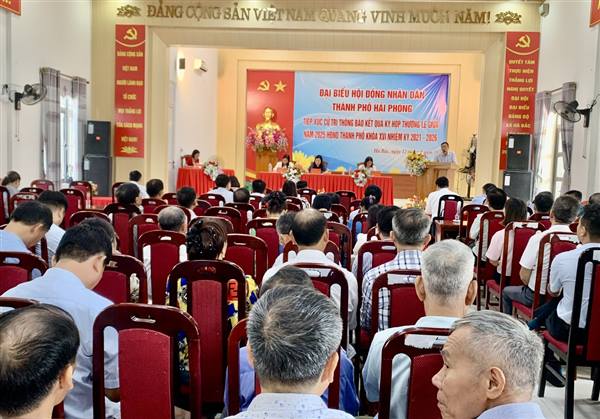 Tổ đại biểu số 20 HĐND thành phố Hải Phòng khóa XVI tiếp xúc cử tri sau kỳ họp thứ 29
