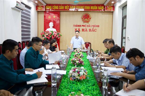 UBND xã Hà Bắc tổ chức Hội nghị nghe báo báo kế hoạch công tác tuyển chọn và gọi công dân nhập ngũ năm 2026