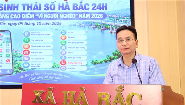 Xã Hà Bắc ra mắt Hệ sinh thái số  “Hà Bắc 24h”