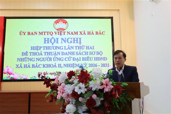 Ủy ban MTTQ Việt Nam xã Hà Bắc tổ chức Hội nghị hiệp thương lần thứ Hai