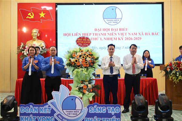 Hội Liên hiệp Thanh niên Việt Nam xã Hà Bắc tổ chức Đại hội đại biểu lần thứ I nhiệm kỳ 2026-2031