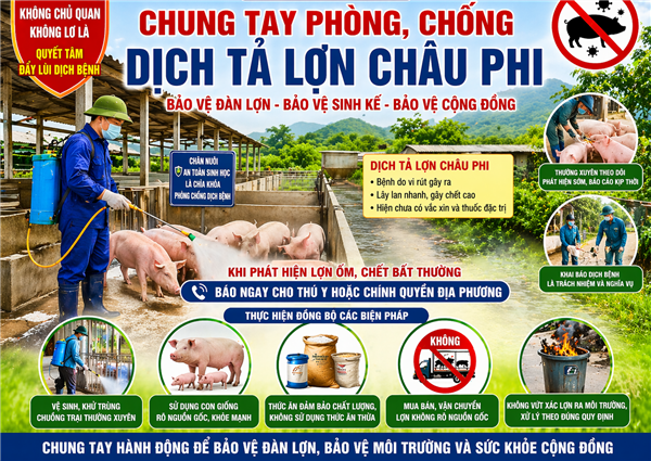Xã Hà Bắc: Tiếp tục triển khai công tác phòng, chống bệnh Dịch tả lợn Châu Phi trên địa bàn