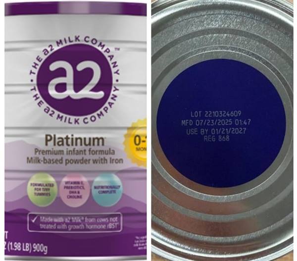 Sữa a2 Platinum Premium bị thu hồi tại Mỹ, Bộ Y tế yêu cầu ngừng kinh doanh.