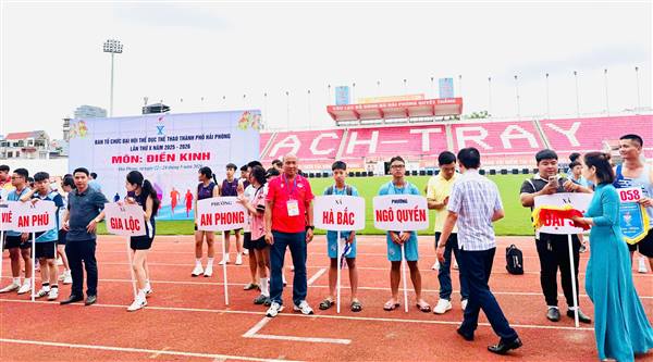 Xã Hà Bắc tham gia thi đấu môn Điền kinh - Đại hội TDTT Thành phố Hải Phòng lần thứ X năm 2025-2026