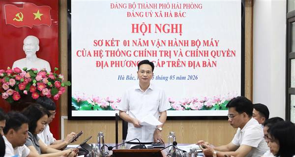 Xã Hà Bắc sơ kết 1 năm vận hành bộ máy của hệ thống chính trị và chính quyền địa phương 2 cấp 