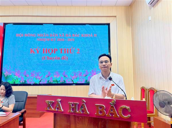 HĐND xã Hà Bắc khoá II, nhiệm kỳ 2026-2031 tổ chức kỳ họp thứ II( Kỳ họp chuyên đề)