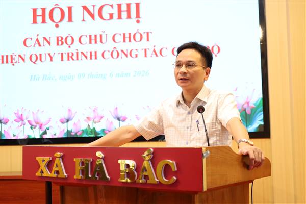 Đảng uỷ xã Hà Bắc tổ chức các hội nghị về công tác cán bộ
