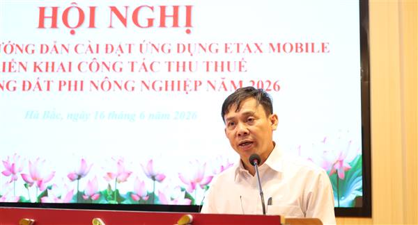 Xã Hà Bắc tổ chức Hội nghị tập huấn  cài đặt ứng dụng eTax Mobile  và triển khai công tác thu thuế sử dụng đất phi nông nghiệp năm 2026